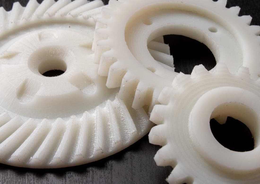 Precision nylon gears machined to drawing